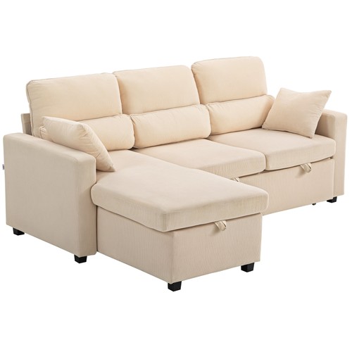 Homcom divano letto angolare - homcom,