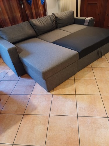 Divano letto angolare con