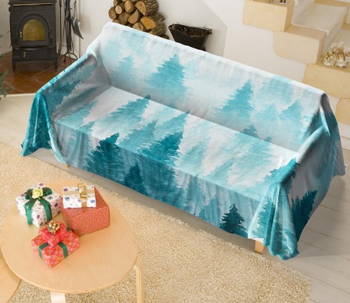 Copridivano albero blu i022 - albero,
