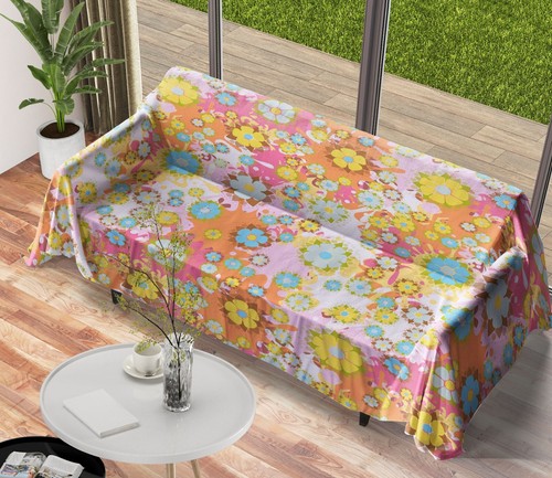 Copridivano fiori i7872 - 3d,